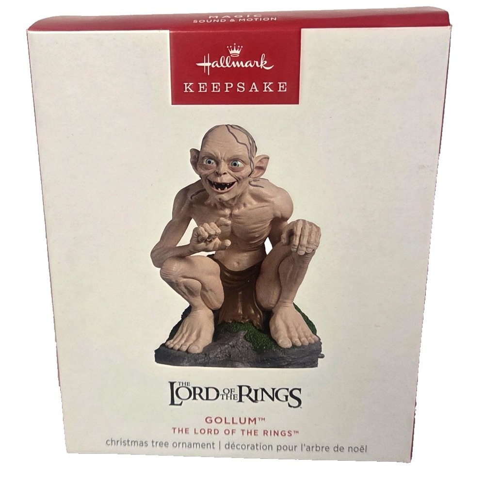 2025 Hallmark Gollum Lord of the Rings Magic Sound Motion Ornament QXI8635